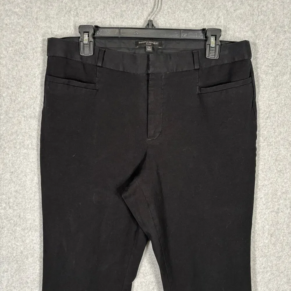 Banana Republic Sloan Pants 14 Chino Cigarette‎ Pixie Capsule Career Office Crop